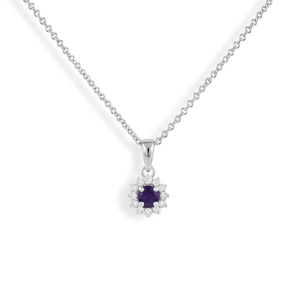 Collier Lavandia - Argent 925 Rhodié et Améthyste