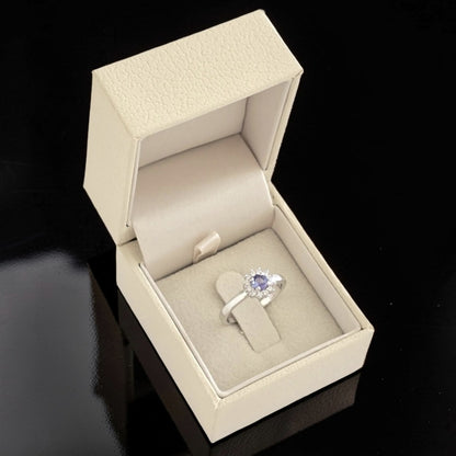 Kelia Ring - Sterling Silver and Tanzanite