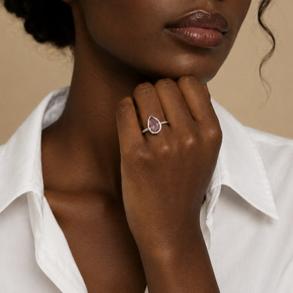 Bague Stillavia - Argent 925 Rhodié et Améthyste