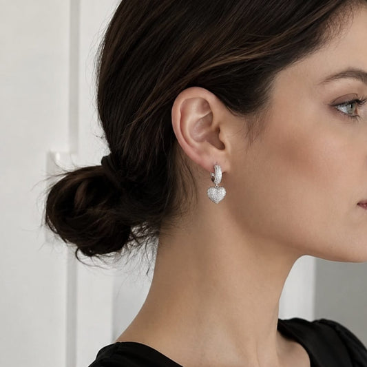 Boucles Amor Aeterna – Argent 925 rhodié & Oxydes de zirconium