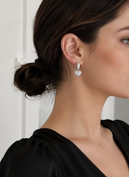 Boucles Amor Aeterna – Argent 925 rhodié & Oxydes de zirconium