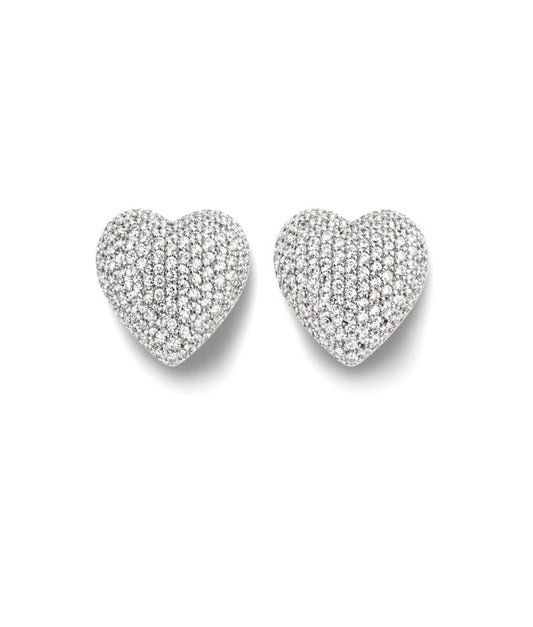Boucles Duo Amores - Argent 925 rhodié  & Oxydes de zirconium