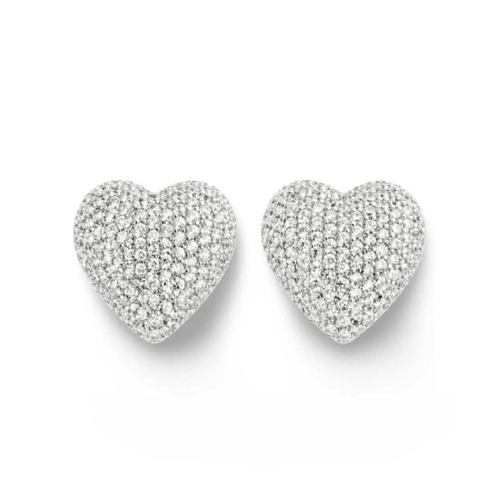 Boucles Duo Amores - Argent 925 rhodié  & Oxydes de zirconium