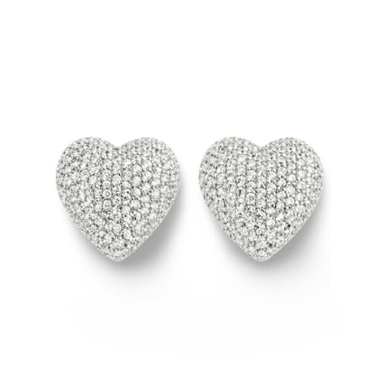 Boucles Duo Amores - Argent 925 rhodié  & Oxydes de zirconium