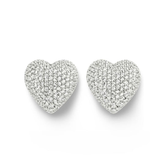 Boucles Duo Amores - Argent 925 rhodié  & Oxydes de zirconium