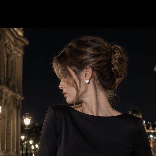 Boucles Duo Amores - Argent 925 rhodié  & Oxydes de zirconium