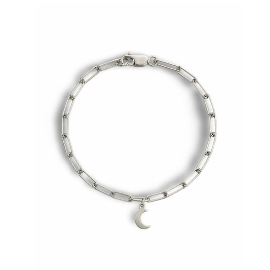 Luna Icon Bracelet - Rhodium Plated Sterling Silver