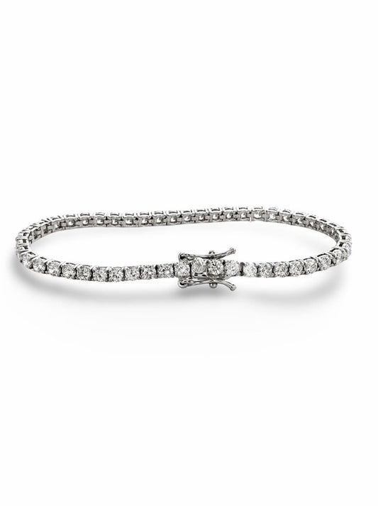 Bracelet Éclat Éternel – Tennis en argent 925 rhodié & Oxydes de zirconium