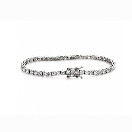 Bracelet Éclat Éternel – Tennis en argent 925 rhodié & Oxydes de zirconium
