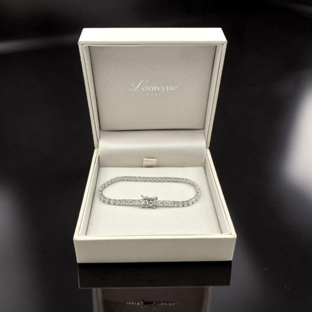 Tennis Bracelet - Sterling Silver and Cubic Zirconia
