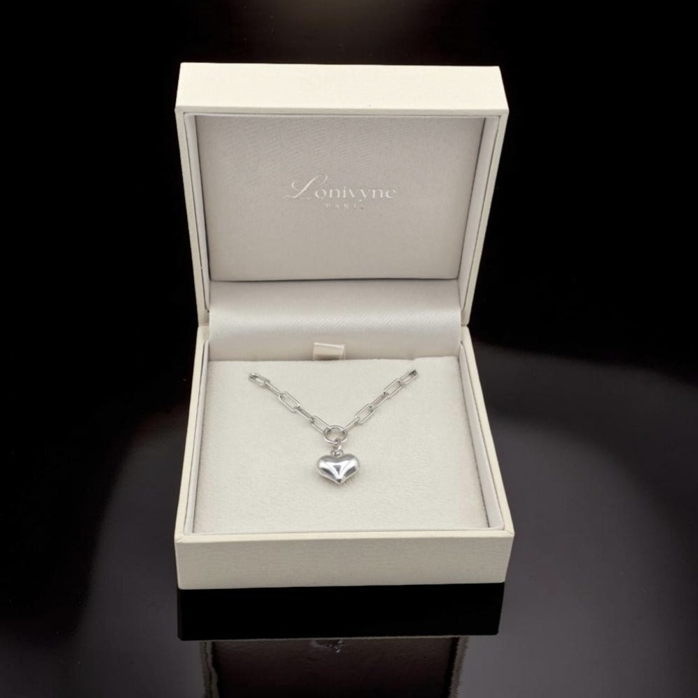 Collier Coeur Icon – Argent 925 rhodié