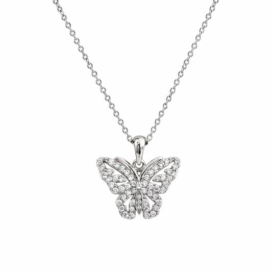 Collier Papilia – Argent 925 rhodié & Oxydes de zirconium