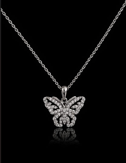 Collier Papilia – Argent 925 rhodié & Oxydes de zirconium