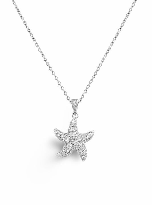 Collier Stella Maris – Argent 925 rhodié  & Oxydes de zirconium
