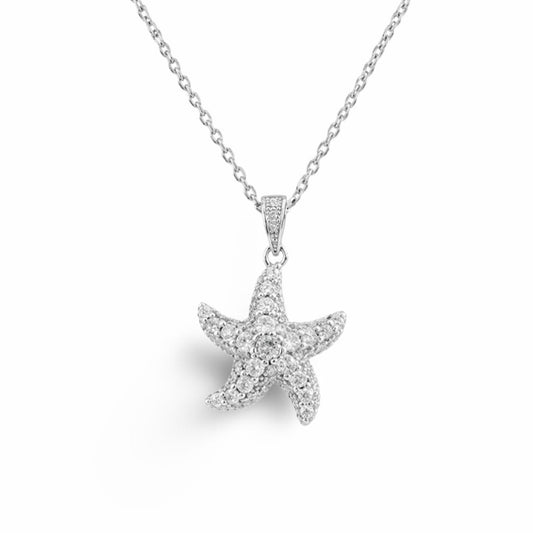 Collier Stella Maris – Argent 925 rhodié  & Oxydes de zirconium
