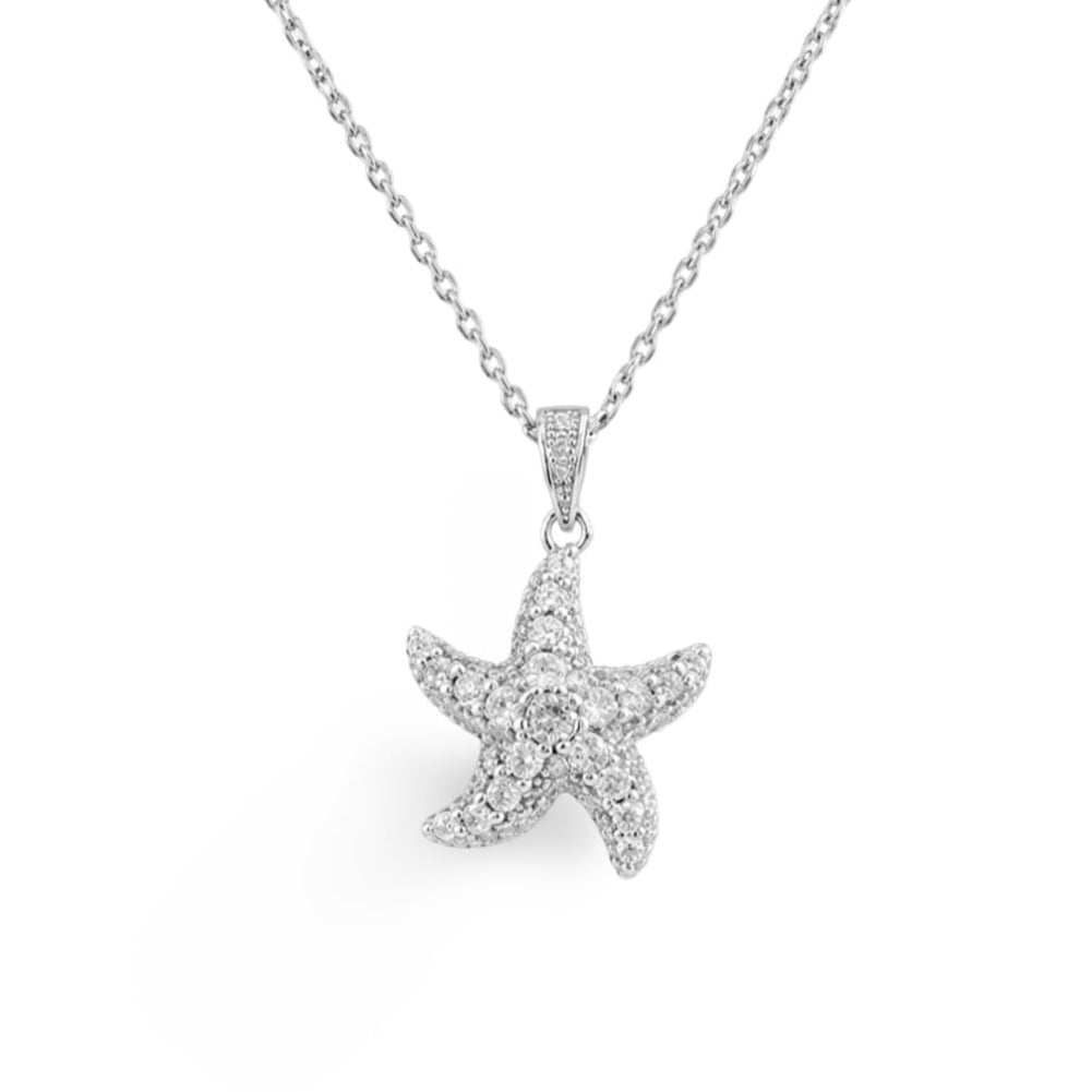 Stella Maris Necklace - Rhodium-Plated 925 Silver