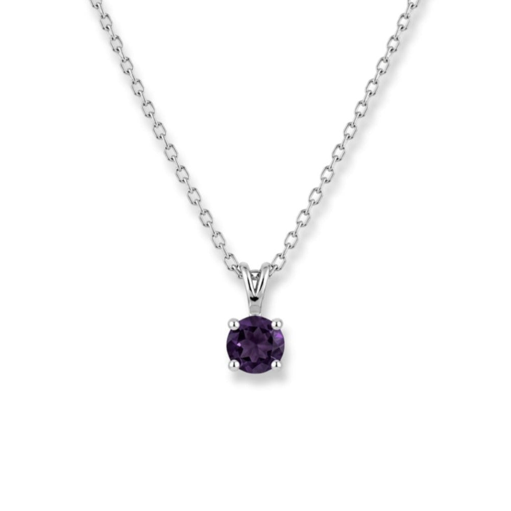 Collier Violetta – Argent 925 rhodié & Améthyste