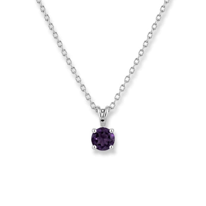 Collier Violetta – Argent 925 rhodié & Améthyste