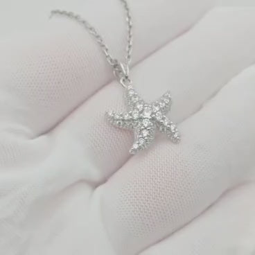 Stella Maris Necklace - Rhodium-Plated 925 Silver