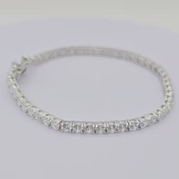 Tennis Bracelet - Sterling Silver and Cubic Zirconia